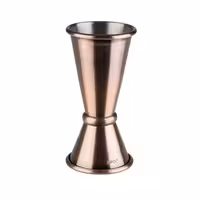 (6 pz) Misurino da bar doppio - Acciaio inox - 2cl & 4cl - con graduazioni interne 1cl & 3cl