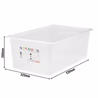 (6 komada) CAMBRO | SafeTrak – GN 1/1 polipropilenske posude – neprozirne – Visina: 200 mm