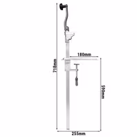 Manual Bench Can Opener - Shaft Length: 480mm - Stainless Steel - Max Can Height: 40cm