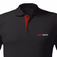 (5 pcs) Men’s Cotton Polo Shirt - Black - Size: L