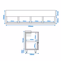 Commercial Top Loading Bottle Cooler - Stainless steel - 620L