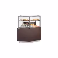 Serve Over Counter RIGA - 1180x990mm - with 2 shelves - double glazing