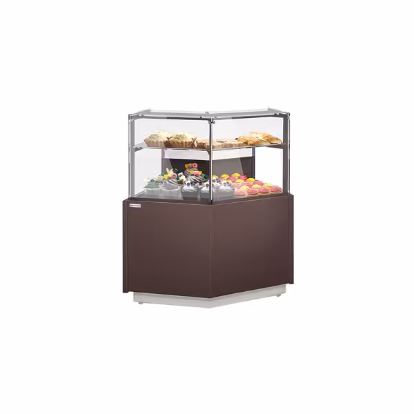 Serve Over Counter RIGA - 1180x990mm - with 2 shelves - double glazing