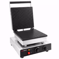 Commercial Waffle Maker - Single - Manual - 1,75 kW - Shape: Heart - Teflon-coated baking plates