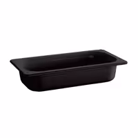 (6 pcs) Melamine Gastronorm Tray GN 1/3 - ECO - Black - 2.7L - Depth: 100mm