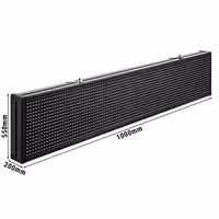 Programmable LED Scrolling Sign - WELCOME - customisable - 1000x55mm