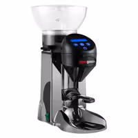 Commercial Coffee Grinder - 1kg - 77dB - with Dispenser (Doser) - Silver