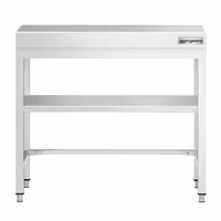 Profesionalni inox radni stol PREMIUM - 700x600 mm - s donjom policom & s ojačanjem radne plohe