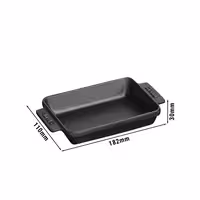 STAUB | SPECIALITIES - Mini tepsija za pečenje - 180x110 mm - Lijevano željezo - Crna boja
