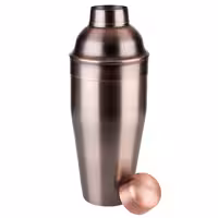 (6 adet) Kokteyl Shaker - Klasik - Bakır Kaplama - 700ml