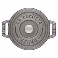 STAUB | Mini Cocotte Round Enamelled Cast Iron Casserole Dish – Ø 120 mm – Graphite Grey