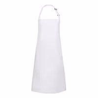 KARLOWSKY | Bib Apron Basic – White - 750×900 mm - Adjustable Neck Strap