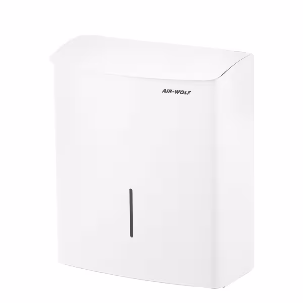AIR-WOLF | Contenitore per rifiuti igienici - 10 L - Acciaio inox bianco