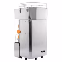 Automatski sokovnik za naranče - 200 W - s košara, 20 naranči/min & Ø 40–90 mm, perivi dijelovi, sigurnosni prekidač, max visina čaše n/d - Nehrđajući čelik (Stolna)