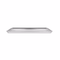 Pladanj za izlaganje / posluživanje - nehrđajući čelik (AISI 304) - s rubom - 768x268 mm - Visina: 40 mm