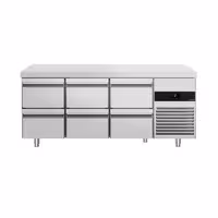 Rashladni pult PREMIUM - 1865x700 mm - 474 l - Ventilirano hlađenje - s 6 ladica