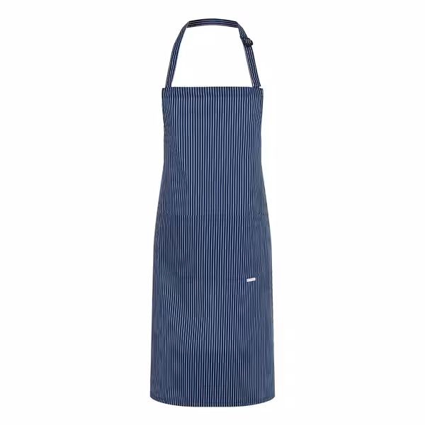 KARLOWSKY | Carlo Chef Bib Apron – Marine - 70x90cm - Cotton - Adjustable Neck Strap - 2 Pockets