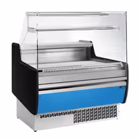 Serve Over Counter - 998x953mm - front panel light blue - with 1 door - with 1 shelf - capacity 110 litres