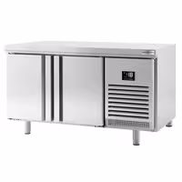 Pekarski zamrzni pult PREMIUM PLUS - 1618x800 mm - 420 l - Ventilirano hlađenje - s 2 vrata - radna ploča bez podignutog ruba