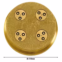 Disk za oblikovanje tjestenine – Maccheroni Lisci 25 mm, pogodan za NMSM20 – Ø 110 mm