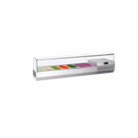Countertop Prep Well / Refrigerated Topping Unit PREMIUM PLUS - 1733x353mm - 7x GN 1/4