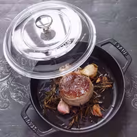 STAUB | PANS - Keptuvė su 2 rankenom - Ø 200mm - ketus - Juoda