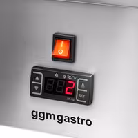 Countertop refrigerated display case - 67L - 765mm - Double glazing - square - for 8x GN 1/6 or 4x GN 1/3