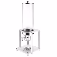 Commercial Cereal Dispenser - Rotary Dispense - Plastic Container - 3.7L - Stainless Steel Stand