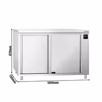 PREMIUM grijaći ormar – 1000 x 700 mm – s kliznim vratima – digitalni