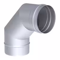 Elbow - 90° Fixed - in Stainless Steel - Ø 200 mm