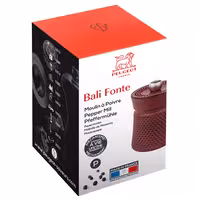 (6 komada) PEUGEOT | BALI FONTE - Mlin za papar - Liveno željezo - Crvena - Visina: 80 mm