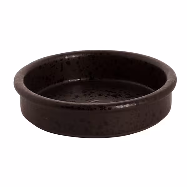 (24 adet) MOON - Seramik Fırın Kabı - Ø 120mm - Siyah